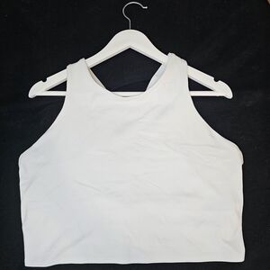 Athleta Conscious Crop Bra White Size XL